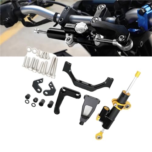 Amortisseur de direction pour Yamaha MT-09 SP 2024-2025 stabilisateur moto noir et or