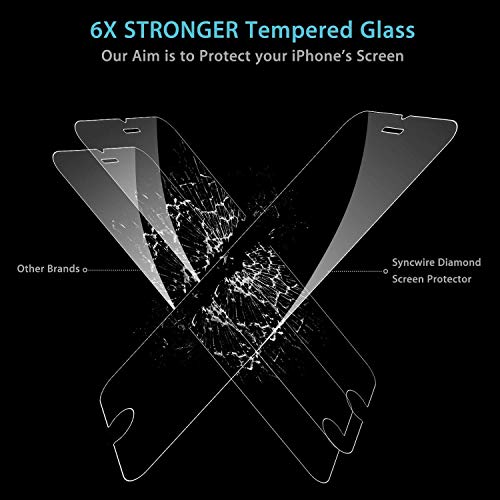 image for Syncwire Screen Protector for iPhone 8 Plus / 7 Plus [3-Pack], 9H Hard