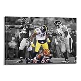 fuyaozhishang JuJu Smith-Schuster Cool Posters 24x36inch(60x90cm) Frame-style