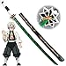 1 Pc Katana Enfants Jouet Demon Slayer Cosplay Épée, Anime Fan Arme Décorative en Bois Katana (Size : 29.9in/76cm)