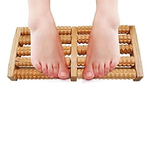 SHOPOLIFE Wooden Roller Foot Massager Body Stress Buster & Accupressure Point Device Relaxation Health Care Product Foot Massager and Legs Pain Relief (1 Pc) SHOPOLIFE Wooden Roller Foot Massager Body Stress Buster & Accupressure Point Device Relaxation Health Care Product Foot Massager and Legs Pain Relief (1 Pc)