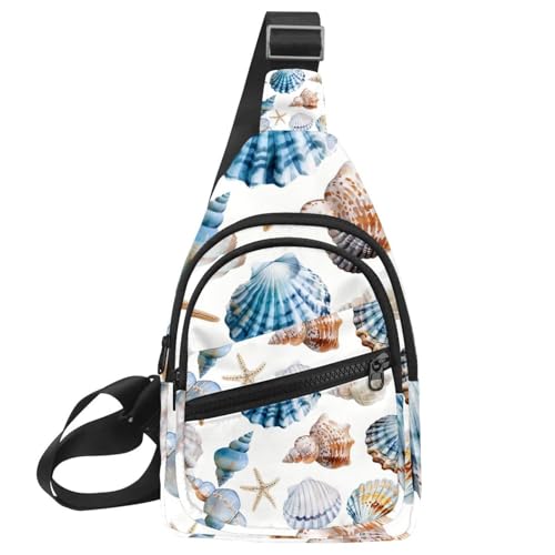 Sac à dos à bandoulière coquillages Fesh pour voyage et randonnée