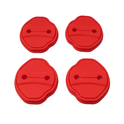 Bacar Protective Cover Car Door Lock Door Entry Guard 4 Pcs for BMW 3 Series G20 G21 2020-2023 Red Silicone Left & Right Hand