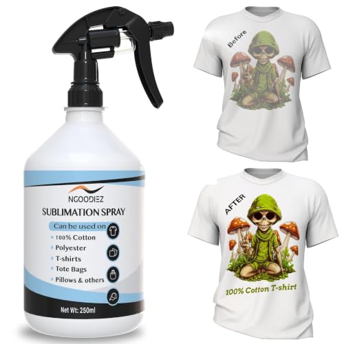 NGOODIEZ Sublimation Spray Kit for Cotton & Polyester