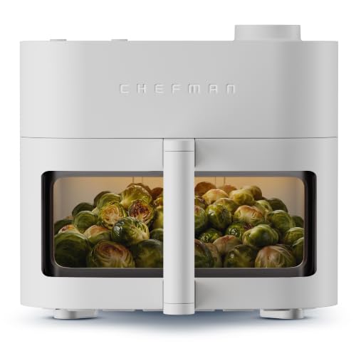 Chefman Crispinator Air Fryer 7-in-1 with 8 Qt Capacity, 450°F Max Temp & TurboFry Pro Technology for Fast, Even Results, Bake, Broil, Dehydrate, Viewing Window, Nonstick Ceramic-Coated Basket - image 1
