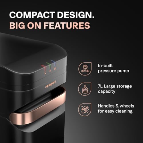 Image of Aquaguard Aspire Designo UTC RO+UV 2X UTC Water Purifier |2 Year Filter Life|Copper Infused Water|9 Stage Purification|Suitable for all Water Sources|7L Storage|Save over 14,000 on Filter Replacements