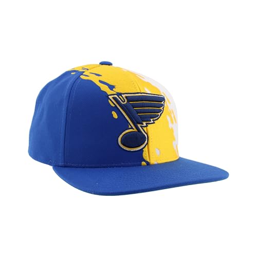 Image of ZHATS NHL Unisex-Adult NHL Officially Licensed Adjustable Snapback Hat Flat Bill Z11 Retro Paintbrush