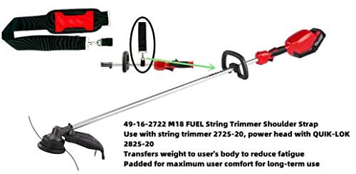 49-16-2722 Shoulder For Milwaukee M18 Quik-Lok Shoulder Strap Wit Ego Power+ Ap1500 Ego 56V String Trimmer, Leaf Blower, Multi Head System 9" Length #TOP4