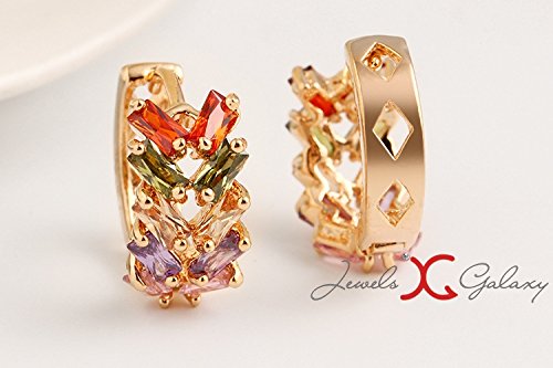 Luxuria 18K Rose Plated CZ Earrings For Women