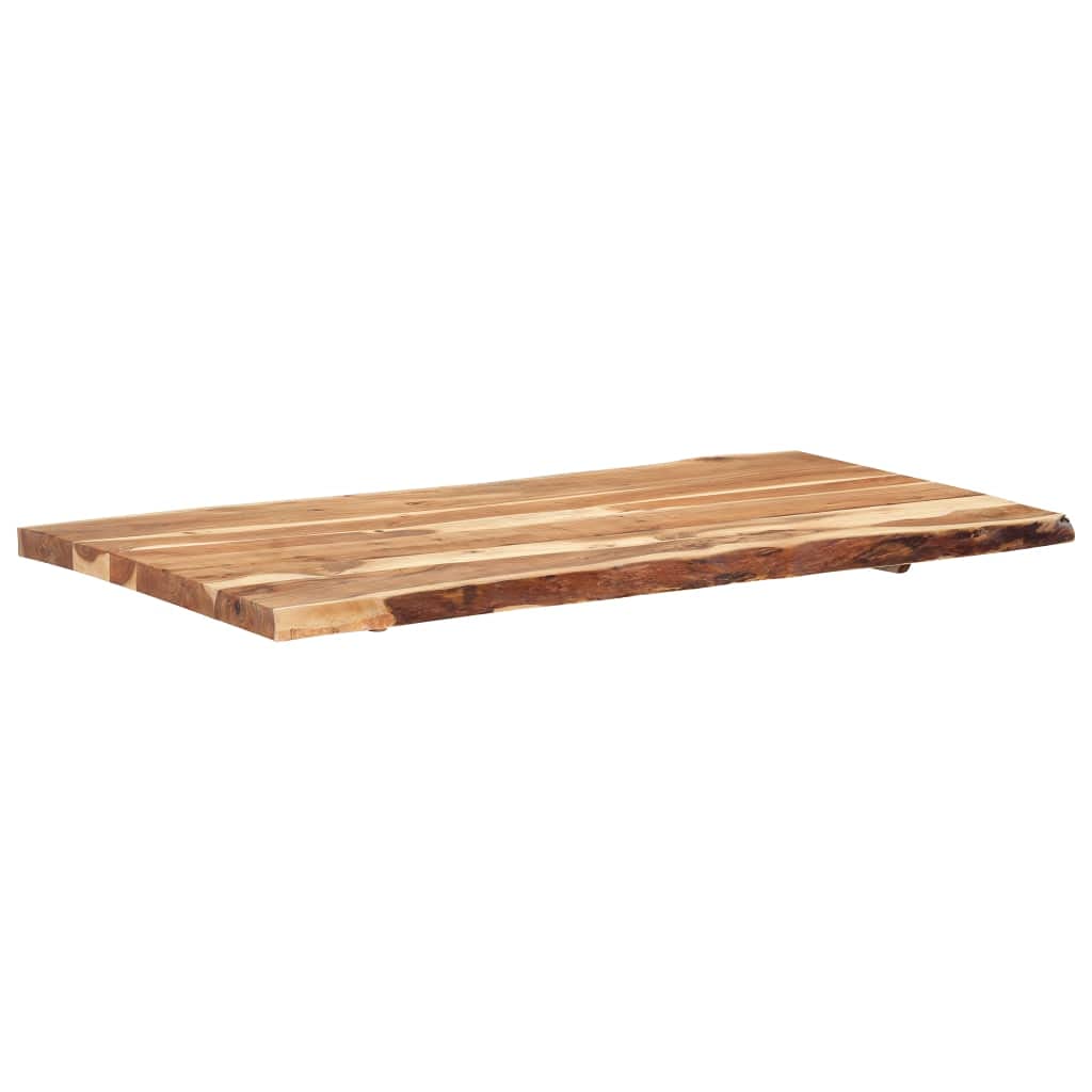 vidaXL Superficie de Mesa Restaurante Comedor Salón Sala de Estar Oficina Mueble Encimera Tablero 118x(50-60) x3,88 cm Madera Maciza Acacia