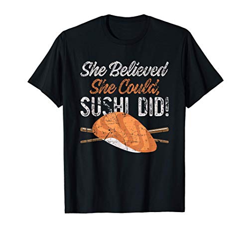 Sushi Roll Addict Funny Foodie Japanese Asian Rice Chef T-Shirt