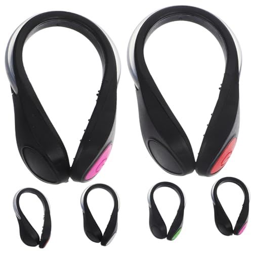 LIOOBO 6Pcs LED Shoe Clip Lights for Night Running Safety Gear with Lighting Modes Secure Attachment Skid Grips for Runners Cyclists and Outdoor Activities