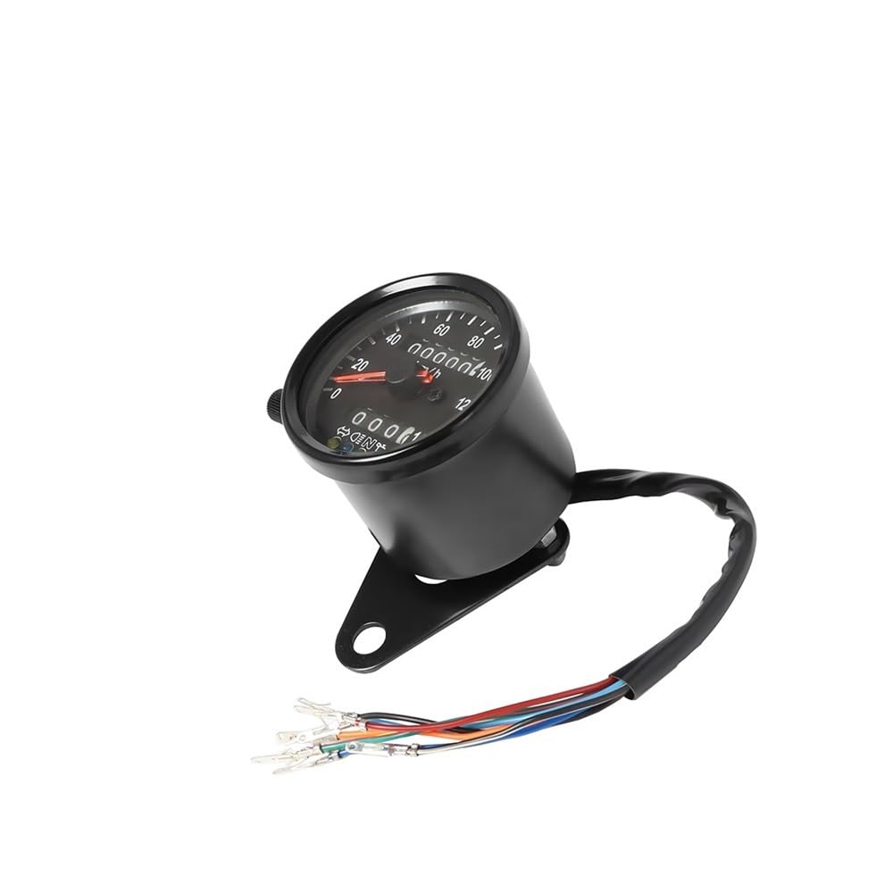 Compteur de Vitesse Digital Moto Compteur Kilométrique Double Universel pour Moto, 0-140 Km/h, Compteur De Vitesse, Tachymètre, Double Odomètre, Tachymètre Double