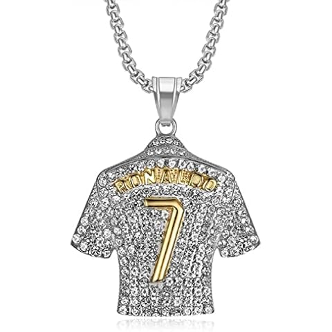 Number 7 Soccer Jersey Necklace for Men Cover
