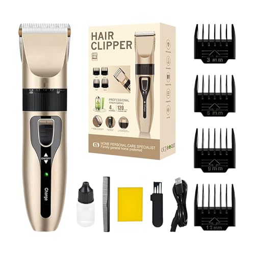 Clippers de pelo inalámbrico con motor eléctrico recargable y corte preciso