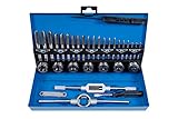 BlueSpot Tools 22301 Gewindeschneider-Set, metrisch, 32-teilig (M3-M12)
