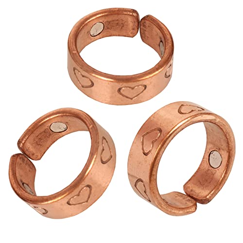 Touchstone Handcrafted by Indian Skilled Artisans Durable Pure Copper Magnetic Ring
