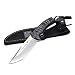 Muela Cuchillo PREDATOR-11W hoja de acero MoVa de 11 cm con y cachas de micarta negra para Caza, Pesca, Supervivencia y Bushcraft Realizado en Ciudad Real + Portabotellas de regalo
