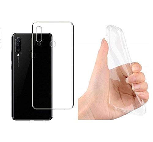 Image of COVERBLACK Rubber Silicone Back Cover for Vivo U10 -Vivo 1916 - Transparent