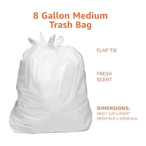 Amazon Basics 131613 8 Gallon Flap Tie Trash Bags thumb #2