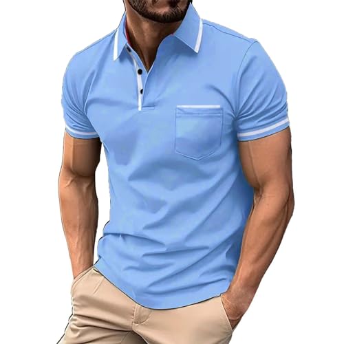Polo de golf léger WINWUQB manches courtes séchage rapide gym