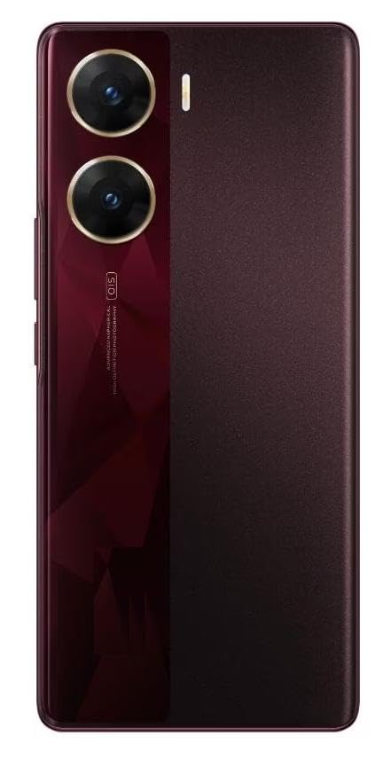 Image of Docile Back Panel with Camera Lense Compatiable with Vivo v29e 5G (red)