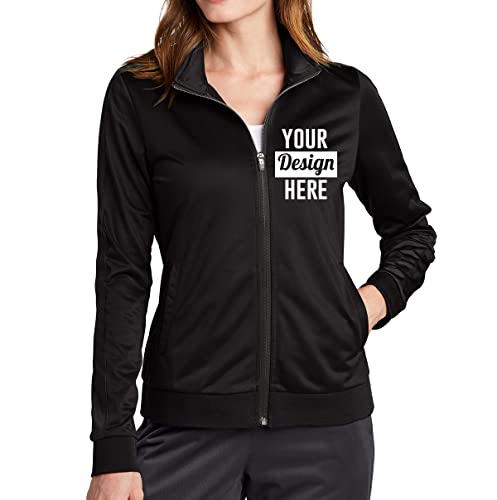 INK STITCH Women Lst94 Custom Design Logo Name Texts Stitching Tricot Track Jackets