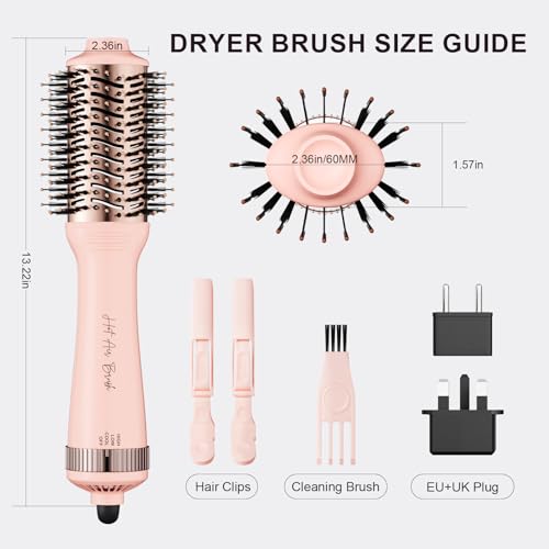 Image of 1200W Big Size Hair Dryer Brush, 60mm Dual Volatge Hair Dryer Brush