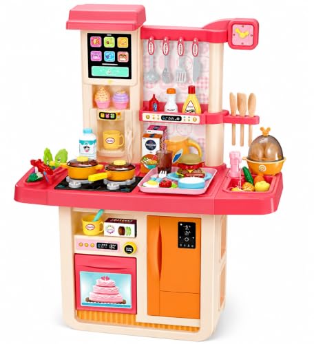 Image of Kids Kitchen Play Set with Lights & Sounds (Multicolor)