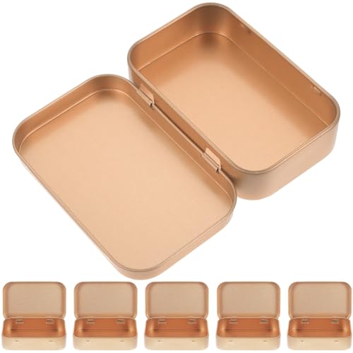 Boîtes métalliques avec couvercles à charnière pour petite bibelots - 6