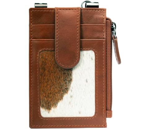 Image of RFID Blocking Boot Wallet with Security Chain & Zipper Lock - Genuine Leather Wallets for Men, Travel Wallets Women, Minimalist Leather Card Holder