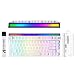 ATTACK SHARK R85 HE Wired 75% Gaming Keyboard with C01ULTRA LED Cable, Magnetic Switch, 5 Layers, Multifunctional software, RGB light box, Knob, 8000Hz, 0.005mm RT Tech (Contour white)