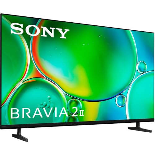 Image of Sony K50S20M2 BRAVIA 2 II 50 inch 4K HDR Smart LED Google TV (2025) Bundle with Deco Mount 37 inch-70 inch TV Wall Mount Bracket Kit, 6FT 4K HDMI Cable and 6-Outlet Surge Adapter with Night Light