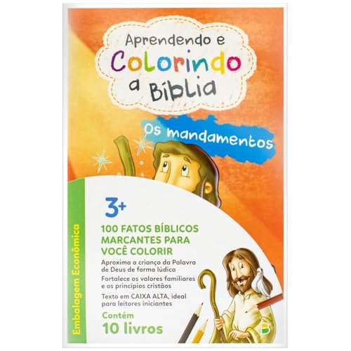 Aprendendo e colorindo a Bíblia (ECO) Kit c/10 unid (I)
