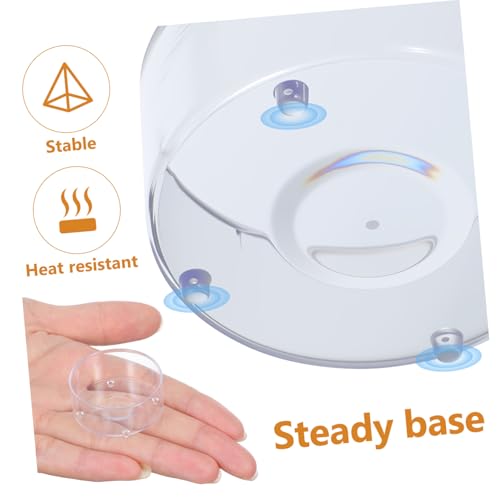 Portavelas de 15 ml de plástico transparente y fáciles de usar para hacer velas de té 4