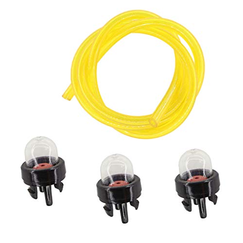 HURI 3x Kraftstoffpumpe Primer Benzinpumpe & Benzinschlauch für Dolmar PS-34 PS-36 PS-41 PS-45 LT-30 LT-31 MS-30 MS-31# 369155010 Cover