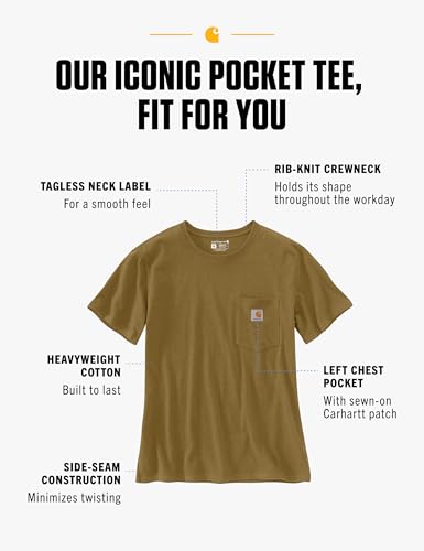 Image of Carhartt Women's Iconic WK87 Pocket T-Shirt Closeout