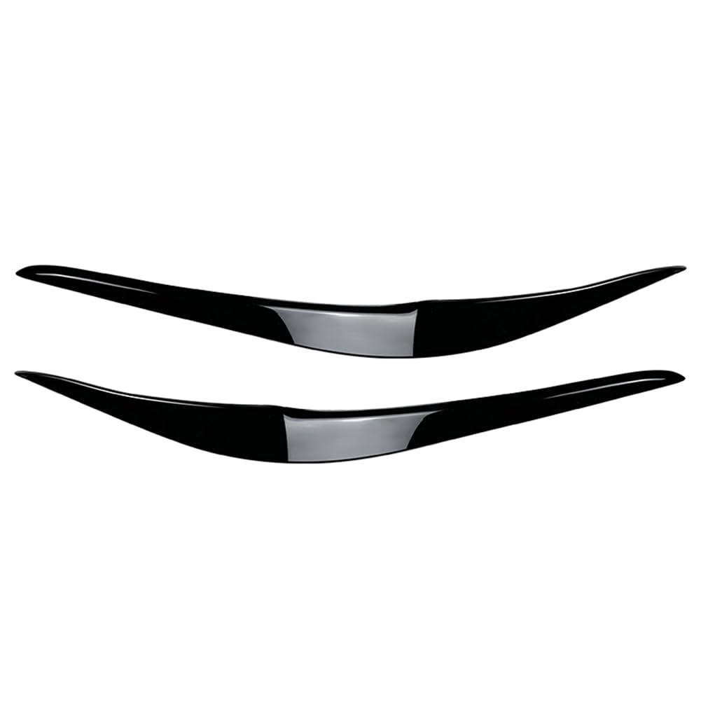 Newsmarts Headlight Eyebrow Lamp Eye Lid Cover Trim ABS Glossy Black for BMW 2 Series F22 F23 F87 M2 2-Door 2014-2021 Car