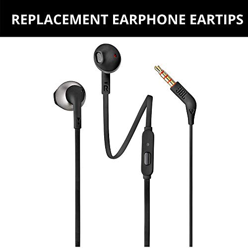 Image of Crysendo Soft Silicone Earbuds Eartips Case Cover for JBL Tune 205 Buds (Transparent)