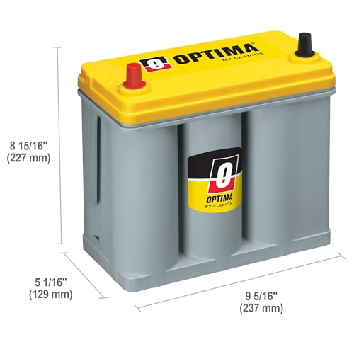 OPTIMA Batteries High Performance DS46B24R YellowTop Dual Purpose Sealed AGM Car, Truck and SUV Battery, 450 CCA, Maintenance Free, Versitile Mounting, Fits Select Prius Models - Image 4