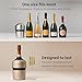 Huski Champagne Chiller | NEW | Award-Winning Iceless Design with Detachable Bottle Stopper | Keeps Wine Cold up to 6 Hours | Fits most 750ml Champagne, Prosecco & Sparkling Wine Bottles (White)