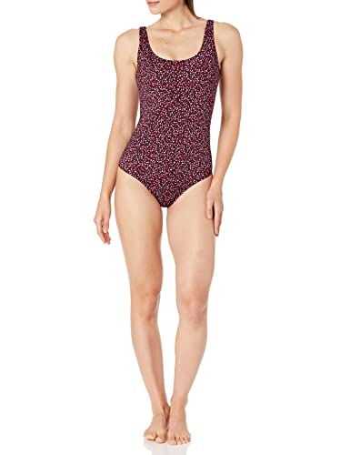 Image of Amazon Essentials Women's One-Piece Scoop Neck Coverage Swimsuit (Available in Plus Size)