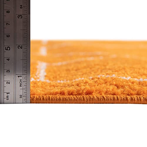 Tapete Rugs.com Lattice Frieze 8'x11' Naranja miniatura 5