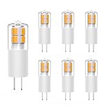 GOHDLAMP G4 LED Bulbs Warm White 2700K 12V AC/DC Not Dimmable, G4 LED Bi Pin Fitting - 3W T3 G4 LED Replace 30W Halogen Bulb for Home and Landscape Lighting 6-Pack - Image 1