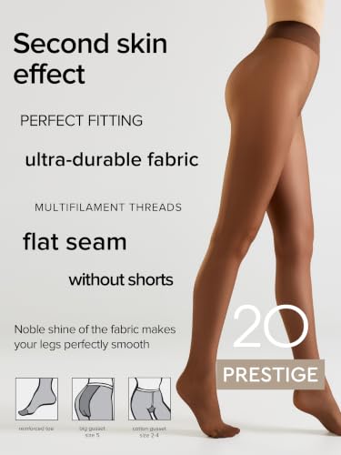Image of Conte Classic Sheer to Waist Silky Pantyhose Prestige 20 Den