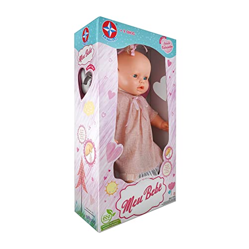 Boneca Meu Bebê Vestido Lilás 60 cm - Estrela