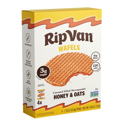 Image of RIP VAN WAFELS Honey & Oats Wafel Cookies, 4.64 OZ