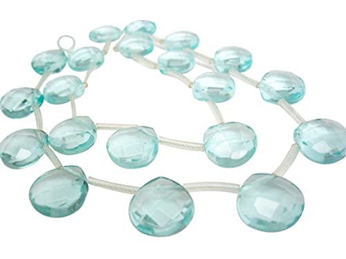 Faceted briolettes en quartz bleu pour réparer et personnaliser un bijou