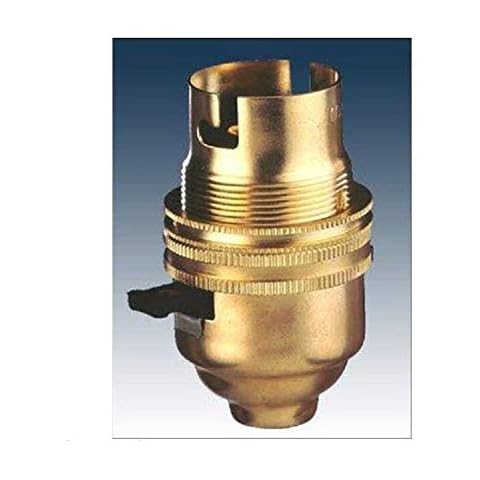 K M Electronics Brass Light Bulb Holder Cover