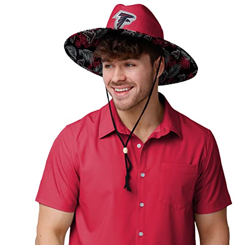 Image of FOCO Men's NCAA College Team Logo Floral Straw Sun Hat